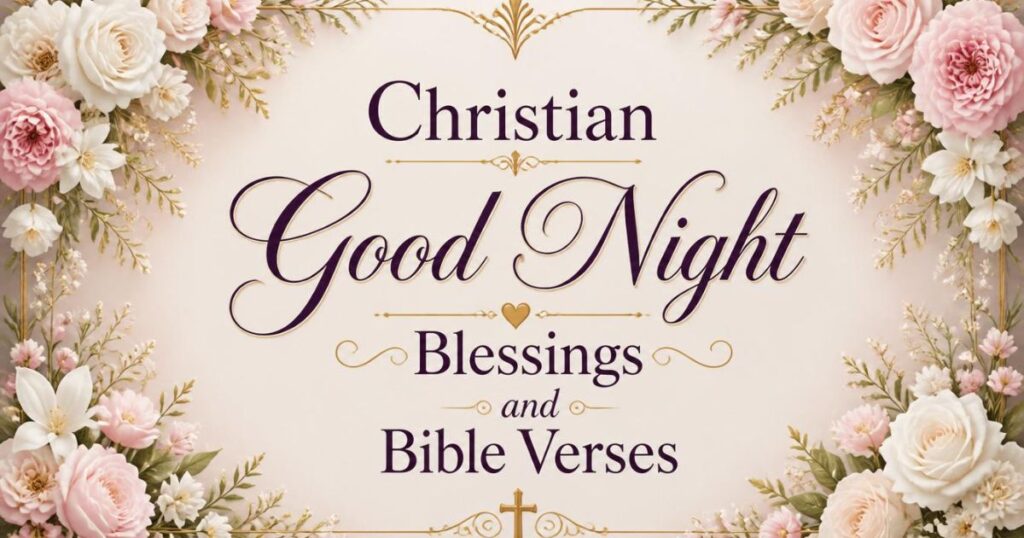 Christian Good Night Blessings and Bible Verses