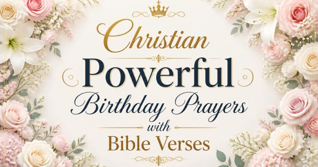 Christian Powerful Birthday Prayers with Bible Verses