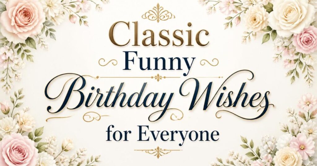 Classic Funny Birthday Wishes for Everyone