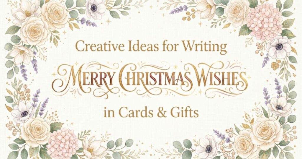 Creative Ideas for Writing Merry Christmas Wishes in Cards & Gifts