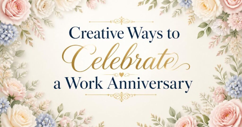 Creative Ways to Celebrate a Work Anniversary