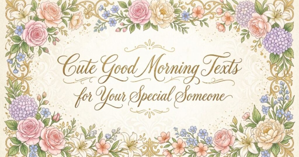 Cute Good Morning Texts for Your Special Someone