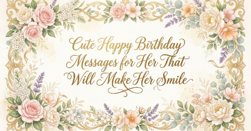 Cute Happy Birthday Messages for Her That Will Make Her Smile