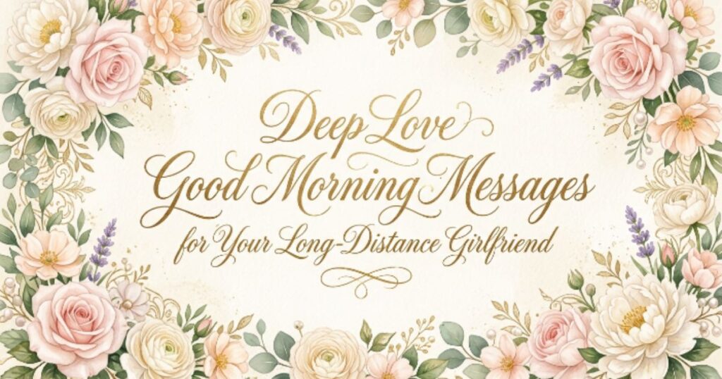 Deep Love Good Morning Messages for Your Long-Distance Girlfriend