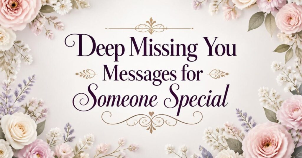 Deep Missing You Messages for Someone Special