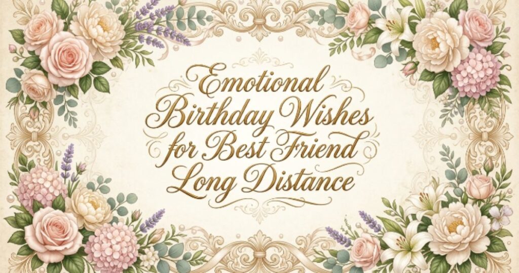 Emotional Birthday Wishes for Best Friend Long Distance
