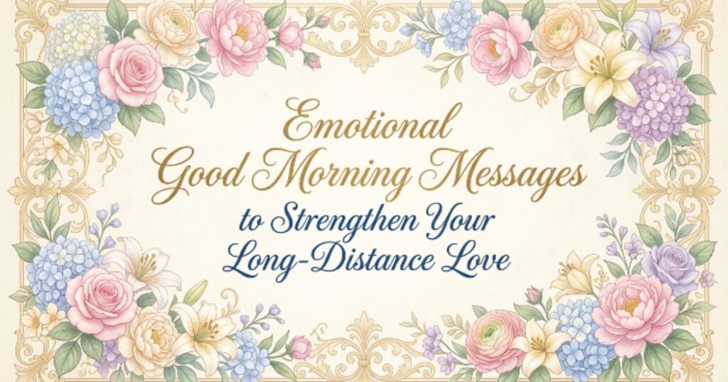 Emotional Good Morning Messages to Strengthen Your Long-Distance Love