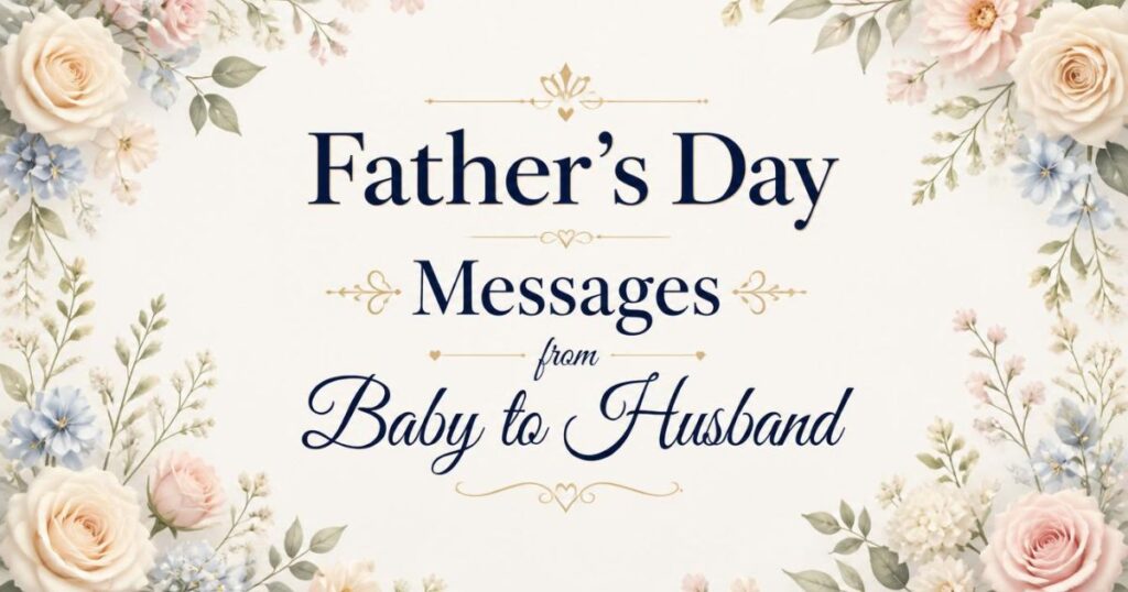Father's Day Messages from Baby to Husband