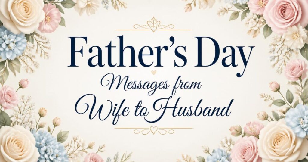 Father’s Day Messages from Wife to Husband
