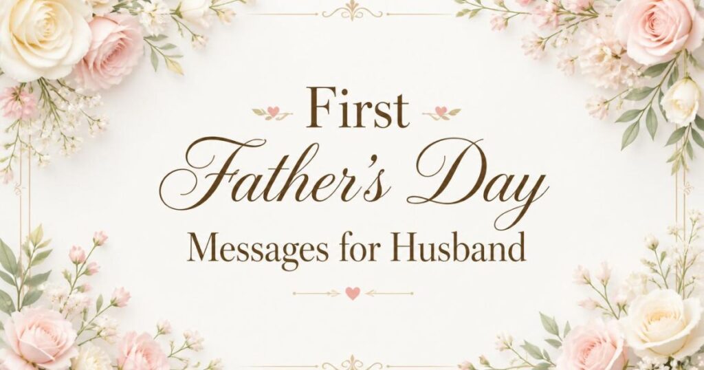 First Father’s Day Messages for Husband
