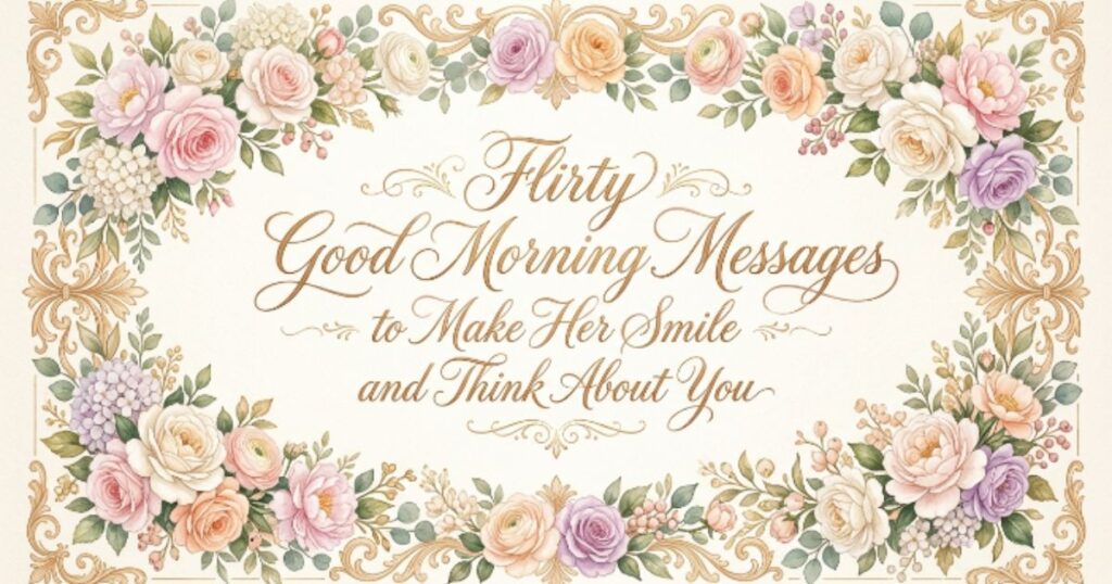Flirty Good Morning Messages to Make Her Smile and Think About You