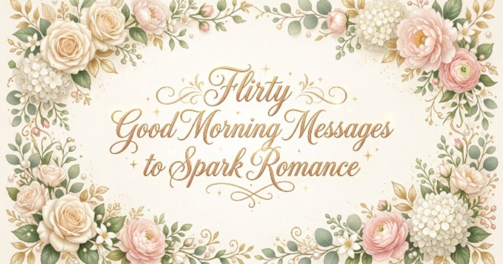 Flirty Good Morning Messages to Spark Romance