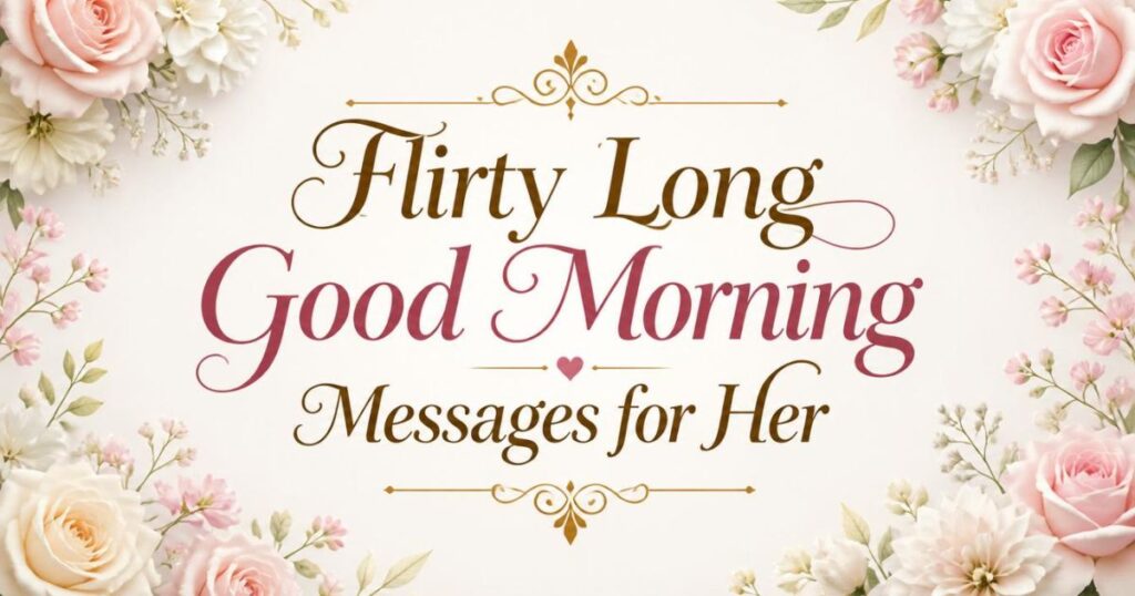 Flirty Long Good Morning Messages for Her