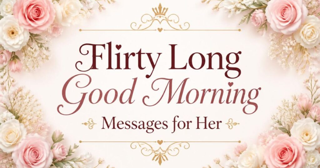 Flirty Long Good Morning Messages for Her