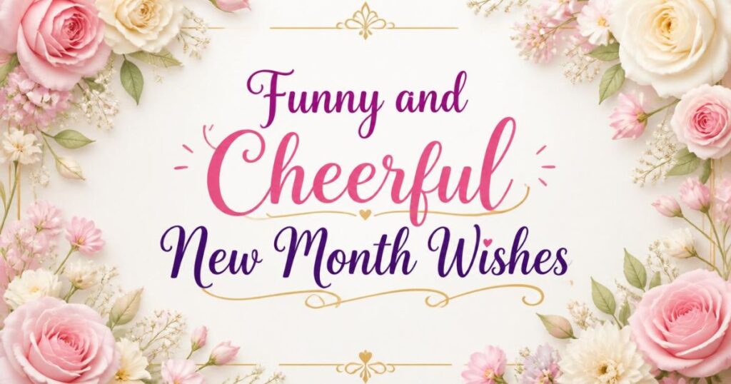 Funny and Cheerful New Month Wishes