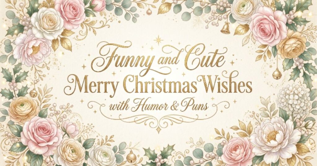 Funny and Cute Merry Christmas Wishes with Humor & Puns