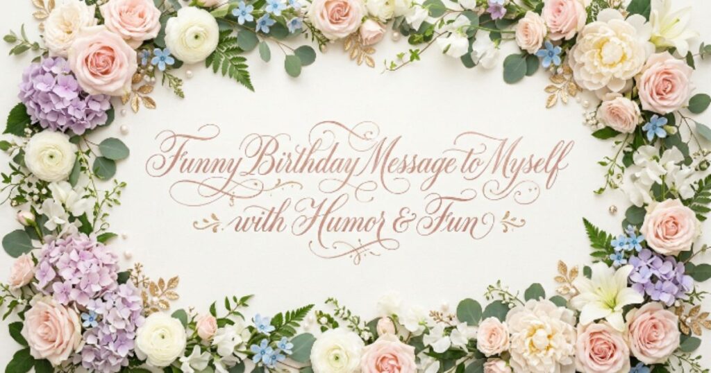 Funny Birthday Message to Myself with Humor & Fun