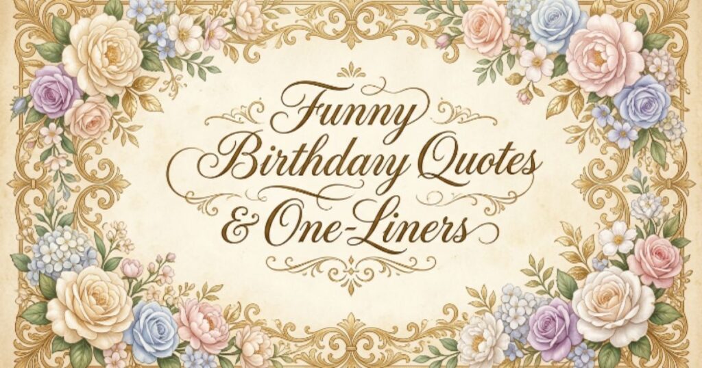 Funny Birthday Quotes & One-Liners