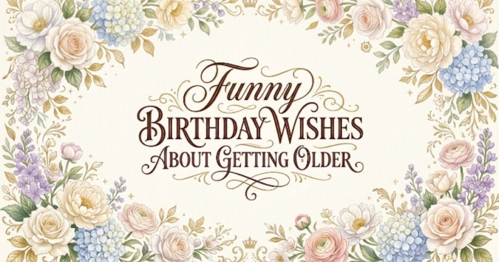 Funny Birthday Wishes About Getting Older