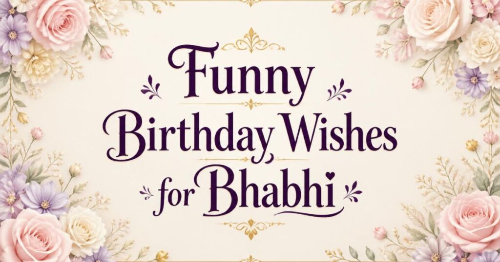 Funny Birthday Wishes for Bhabhi