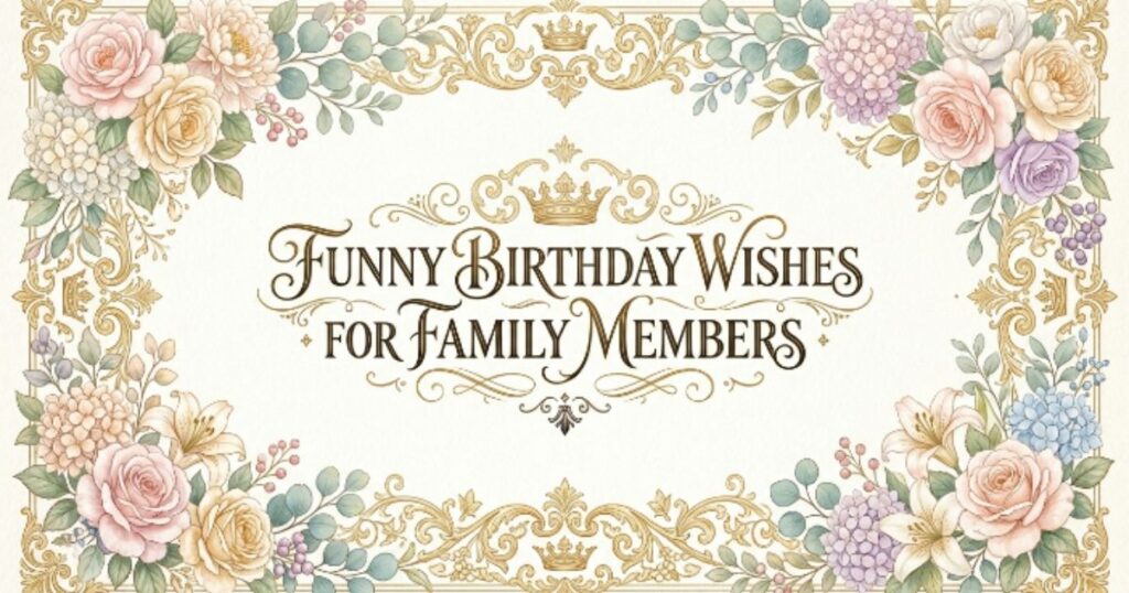 Funny Birthday Wishes for Family Members