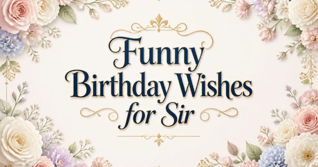 Funny Birthday Wishes for Sir