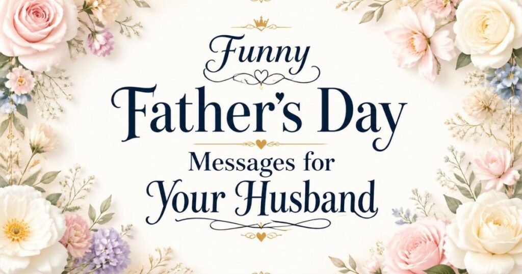 Funny Father's Day Messages for Your Husband