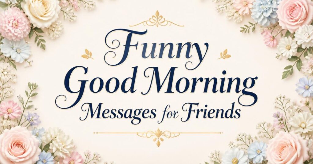 Funny Good Morning Messages for Friends