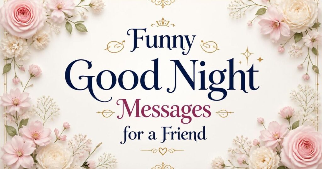 Funny Good Night Messages for a Friend