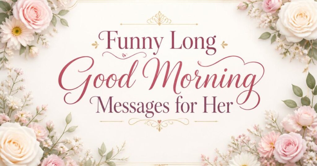 Funny Long Good Morning Messages for Her