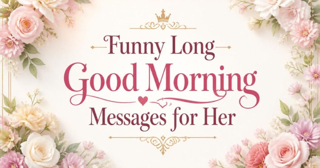 Funny Long Good Morning Messages for Her