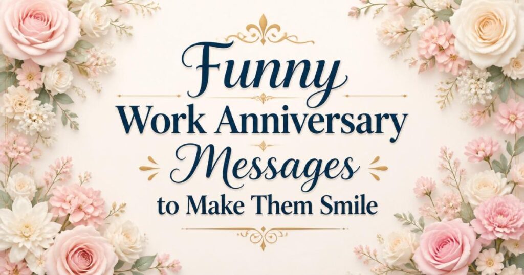 Funny Work Anniversary Messages to Make Them Smile