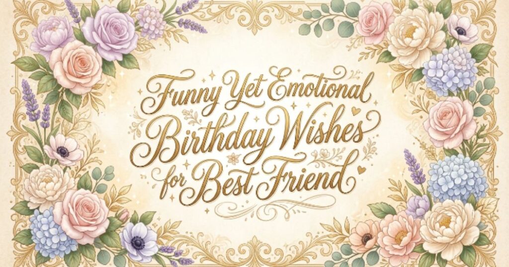 Funny Yet Emotional Birthday Wishes for Best Friend