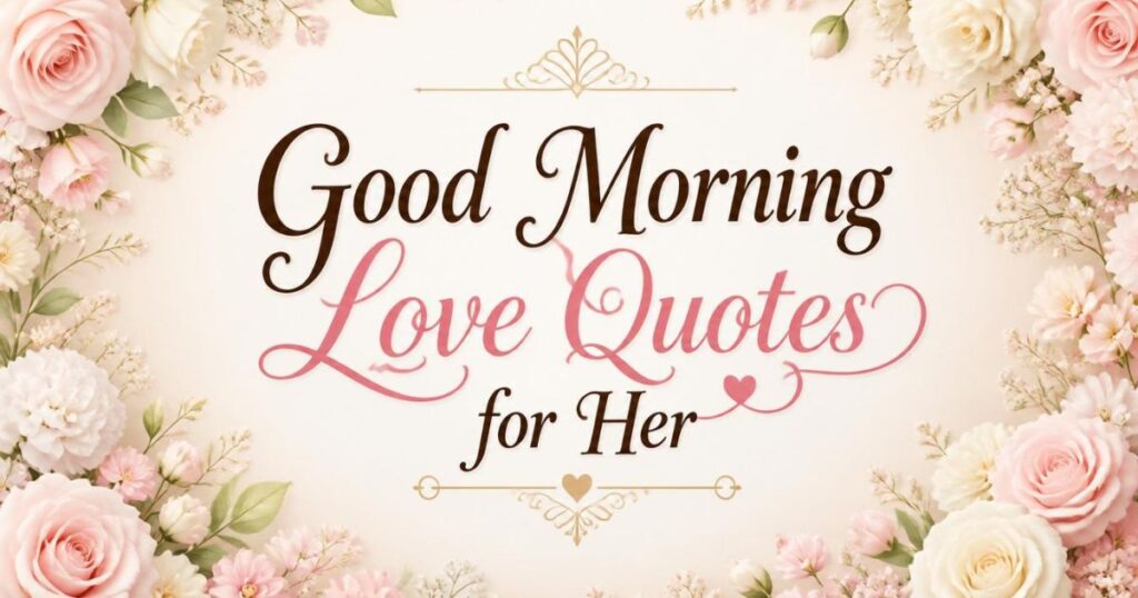 Good Morning Love Quotes for Her