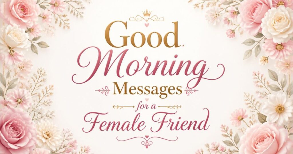 Good Morning Messages for a Female Friend