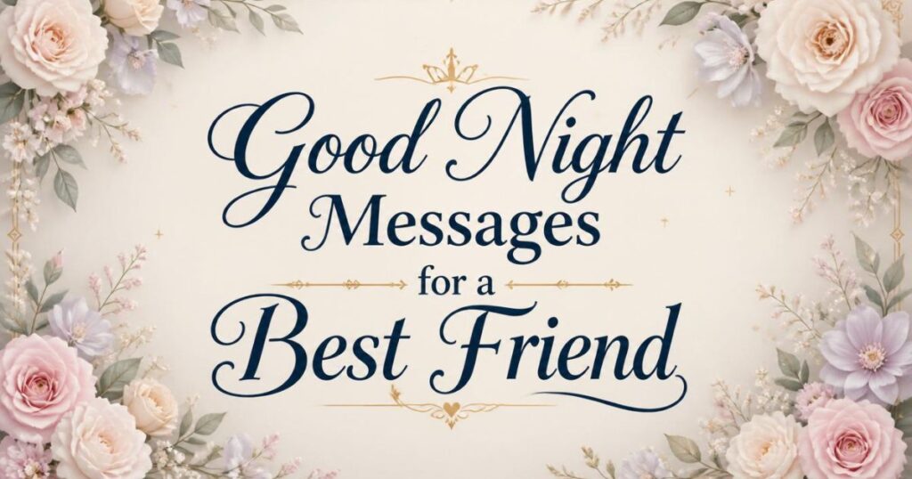 Good Night Messages for a Best Friend
