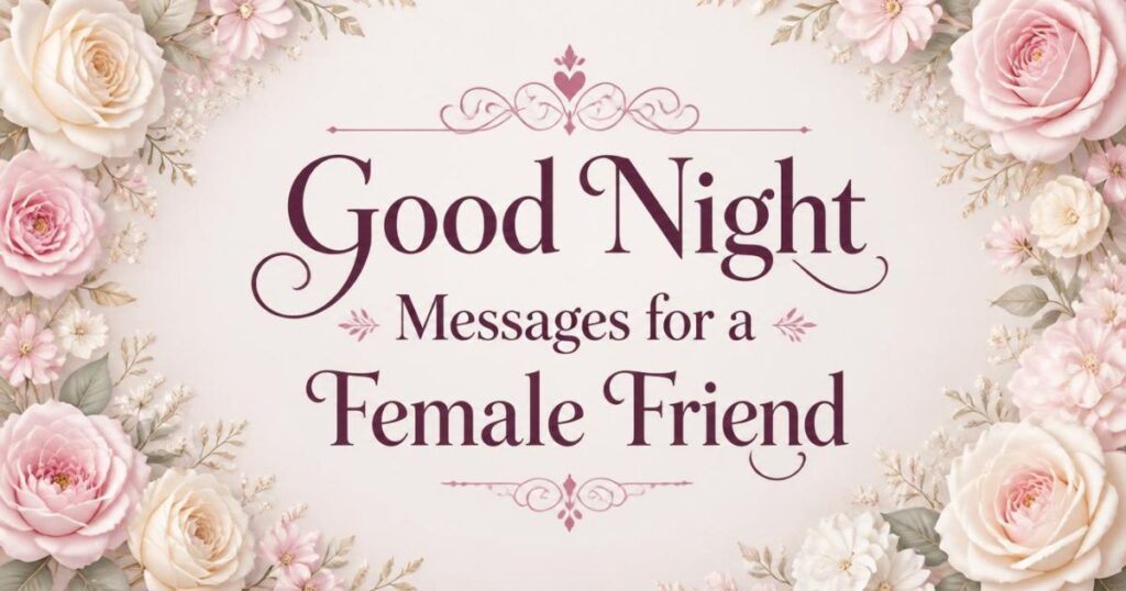 Good Night Messages for a Female Friend