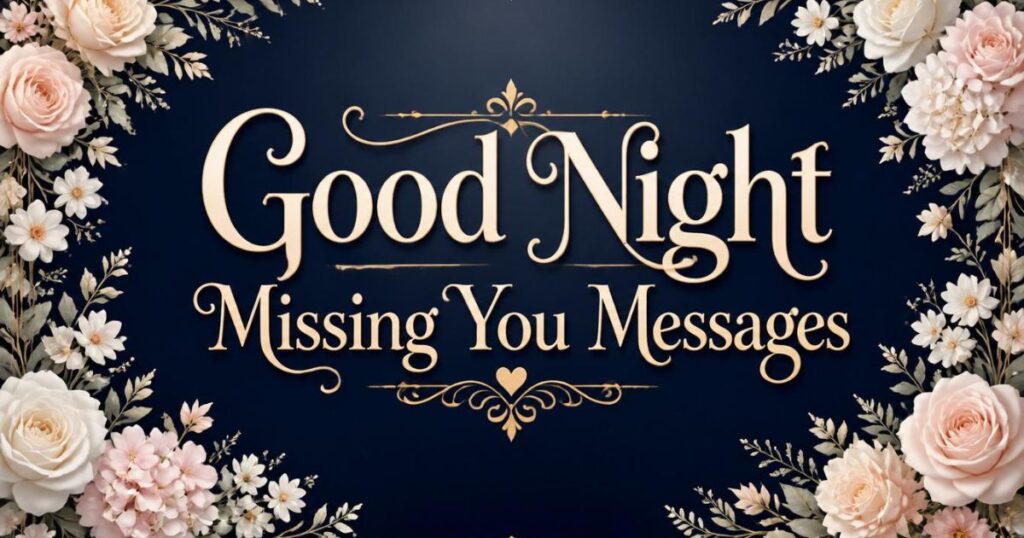 Good Night Missing You Messages