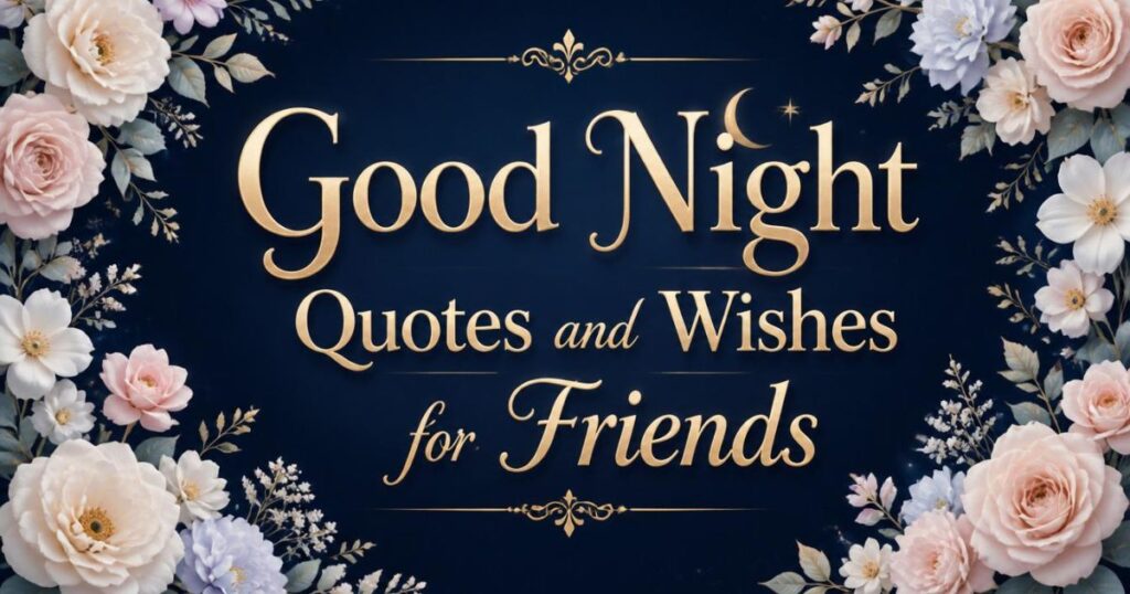 Good Night Quotes and Wishes for Friends