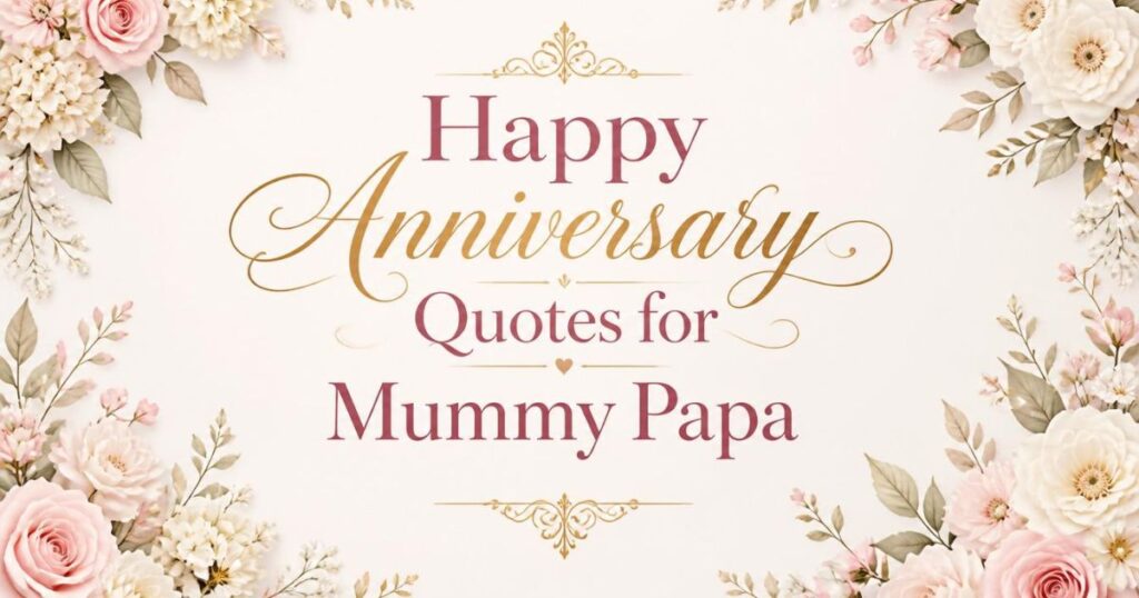 Happy Anniversary Quotes for Mummy Papa