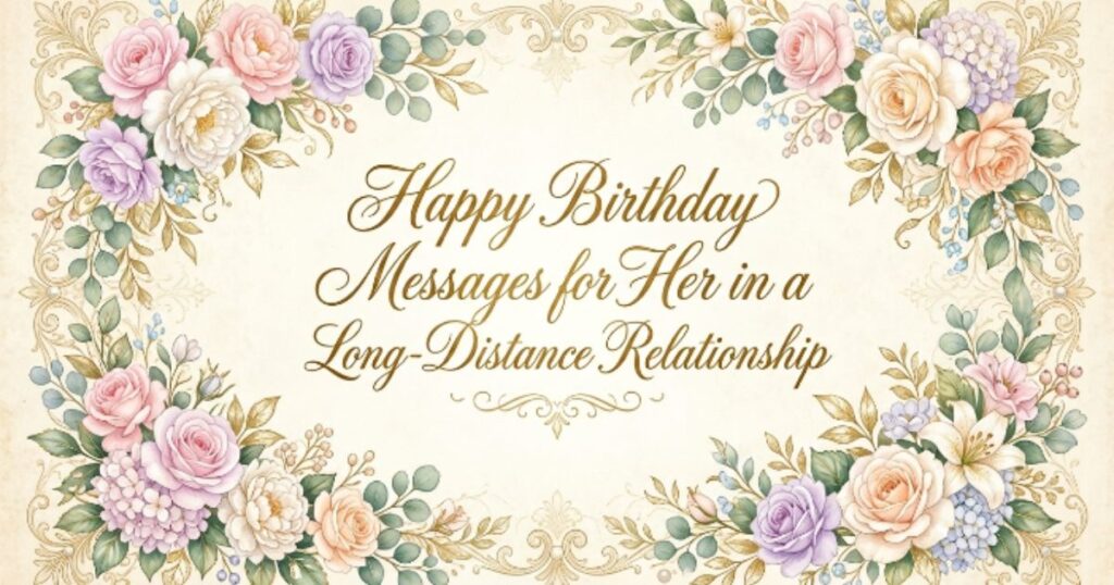 Happy Birthday Messages for Her in a Long-Distance Relationship