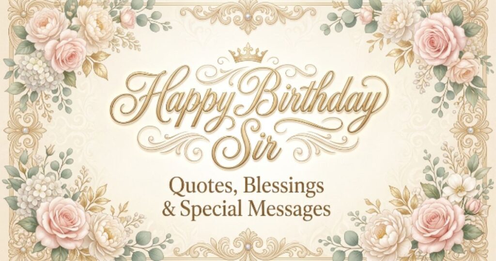 Happy Birthday Sir Quotes, Blessings & Special Messages