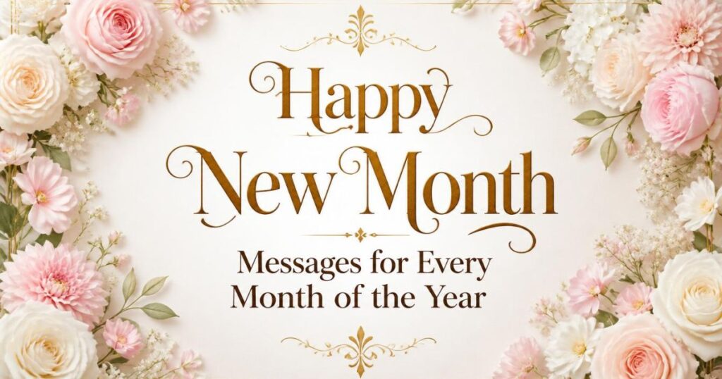 Happy New Month Messages for Every Month of the Year