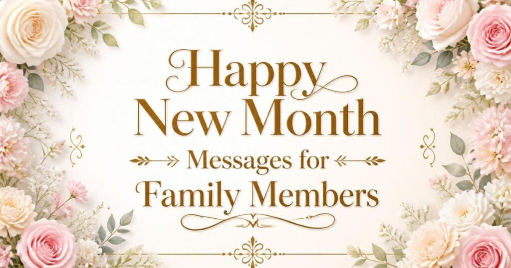 Happy New Month Messages for Family Members