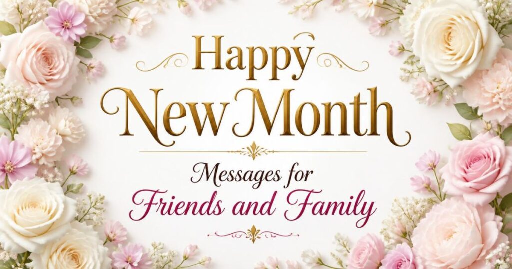 Happy New Month Messages for Friends and Family