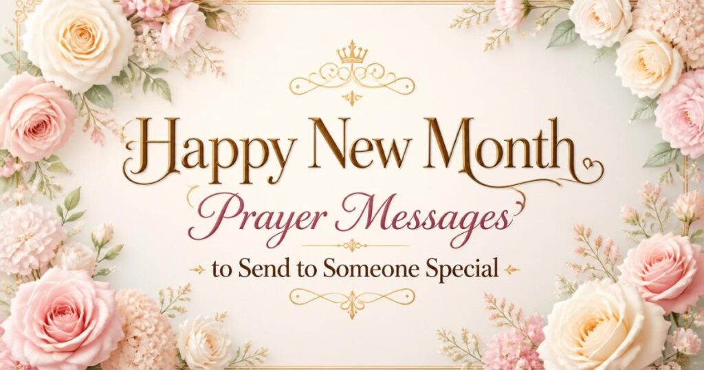 Happy New Month Prayer Messages to Send to Someone Special
