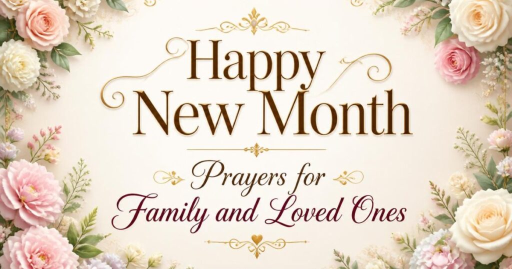 Happy New Month Prayers for Family and Loved Ones