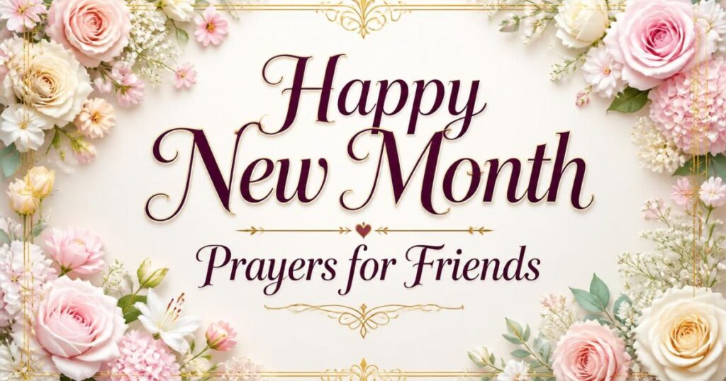 Happy New Month Prayers for Friends
