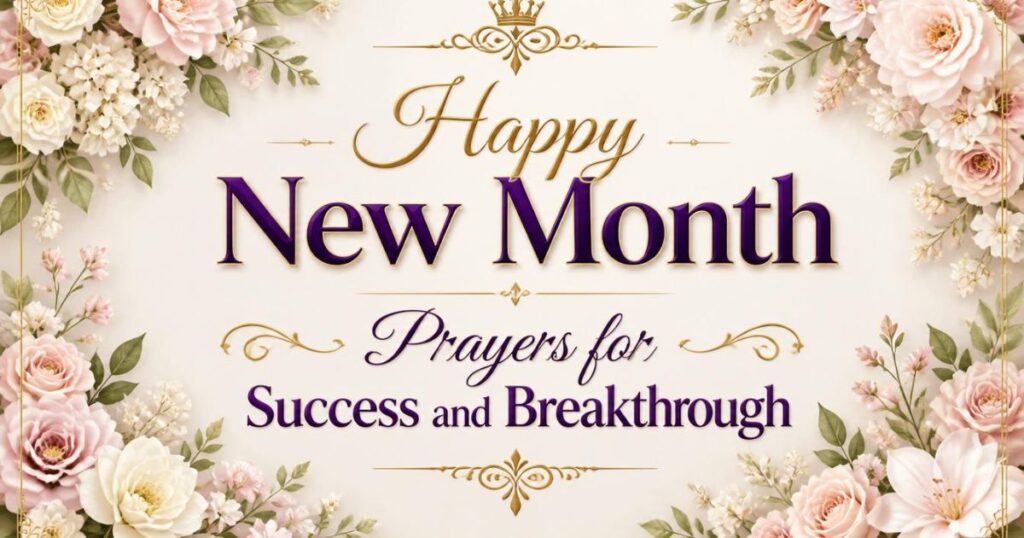 Happy New Month Prayers for Success and Breakthrough