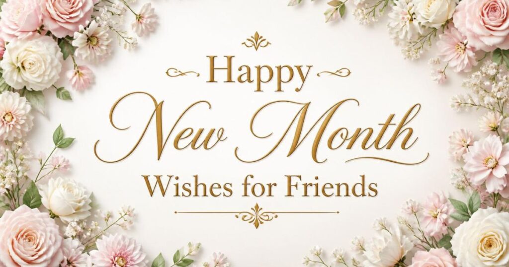 Happy New Month Wishes for Friends